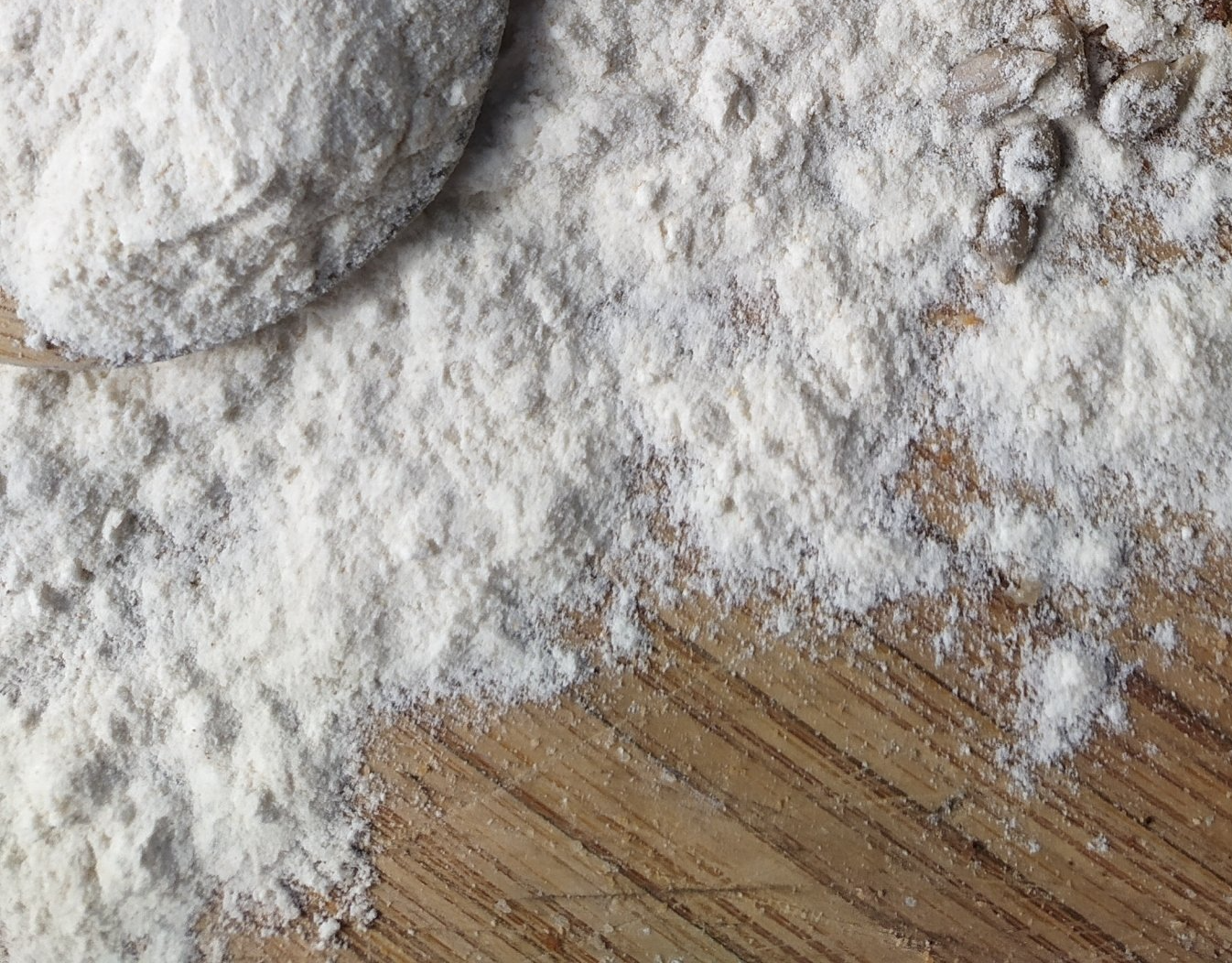 Farine, plan de travail