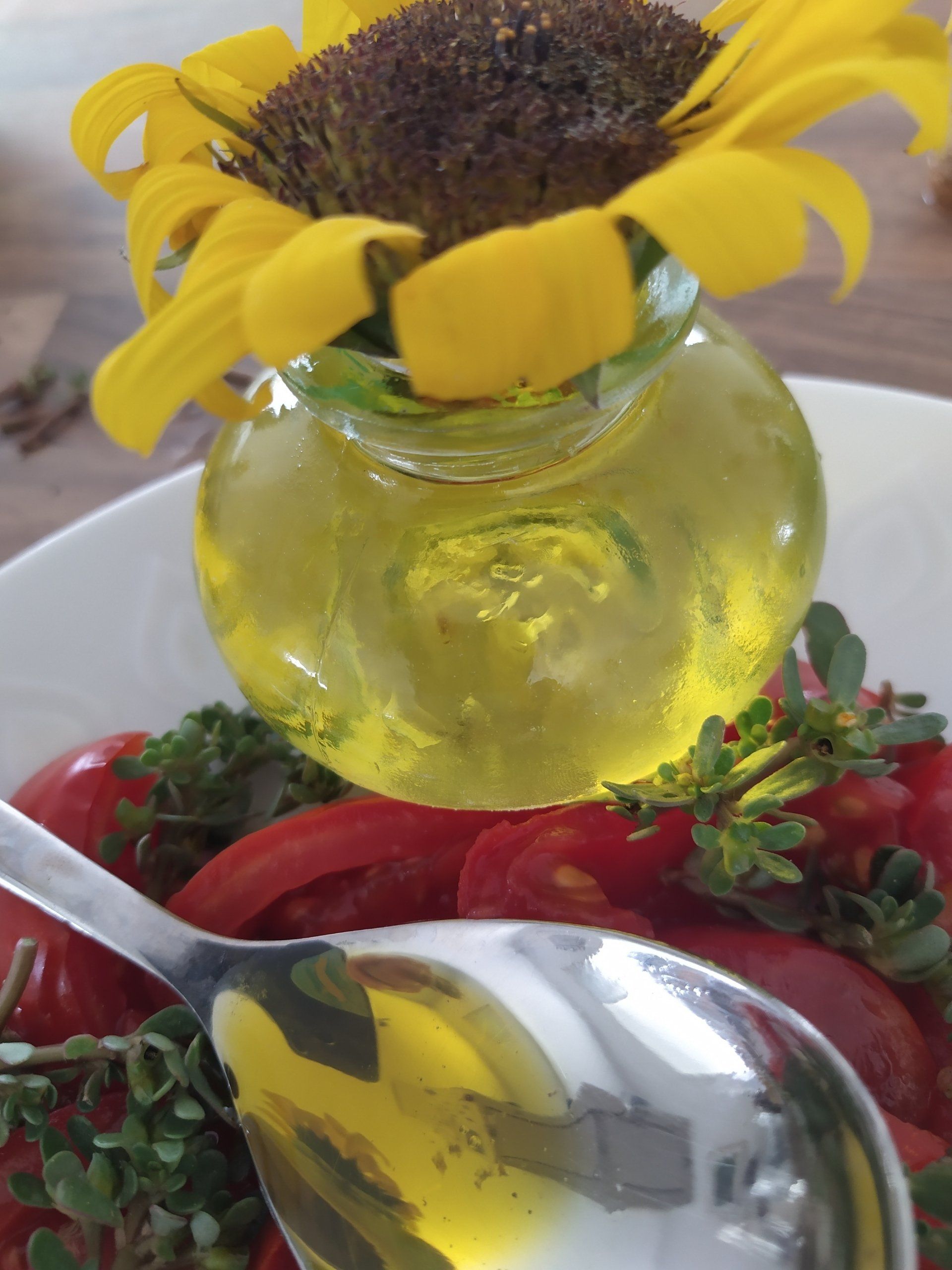 Omega 3 du colza et tomates du jardin