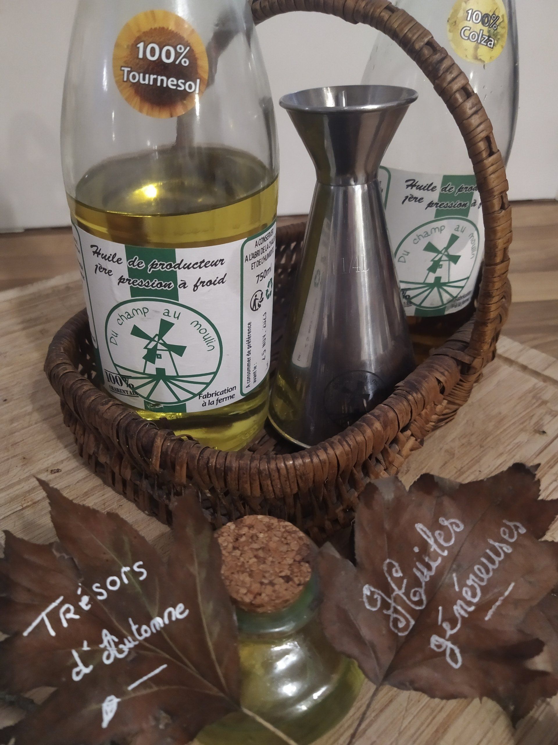 Sunflower oil made in Charente