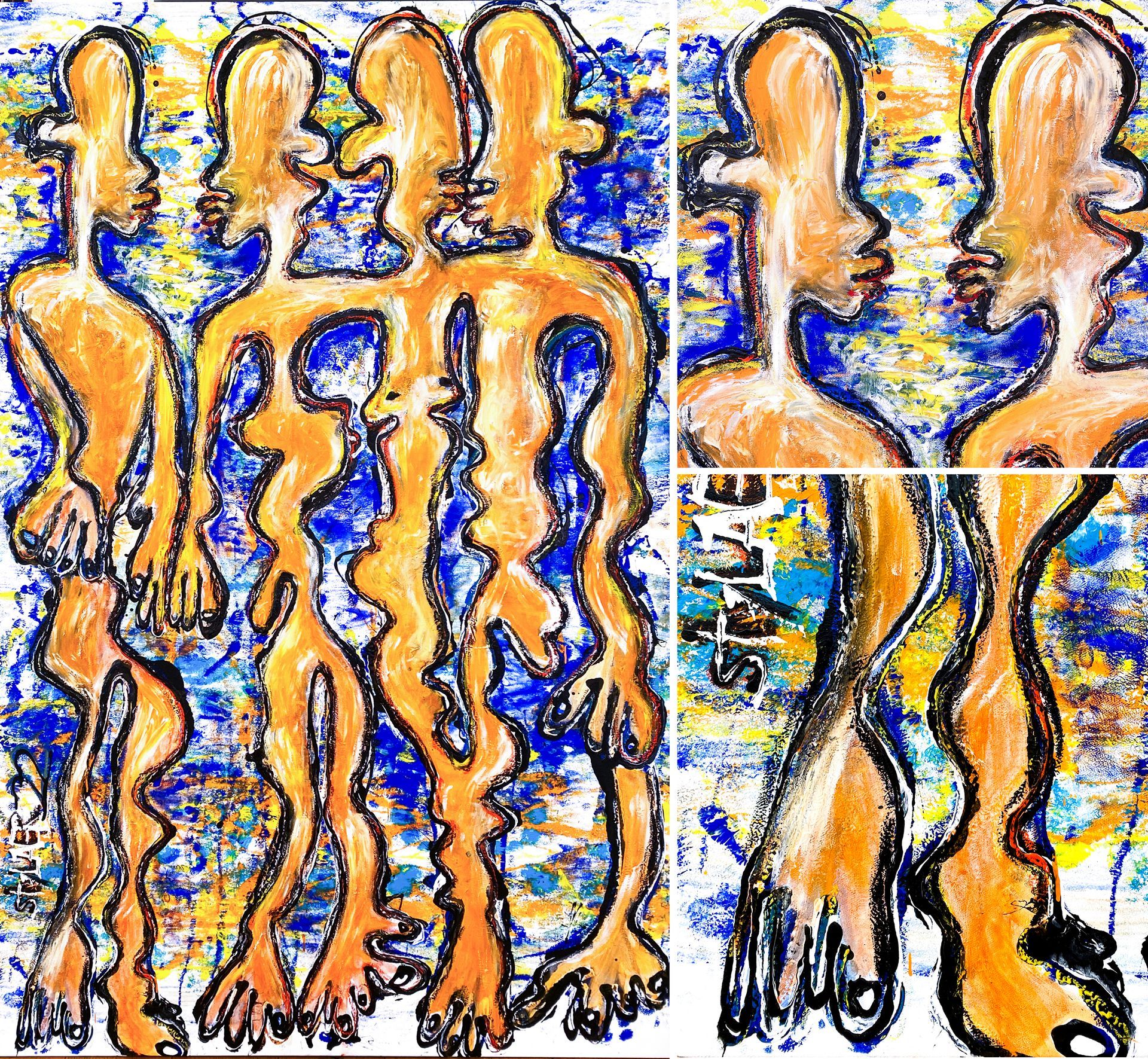 Persons standing in cohesion. © Kirsten Laermann