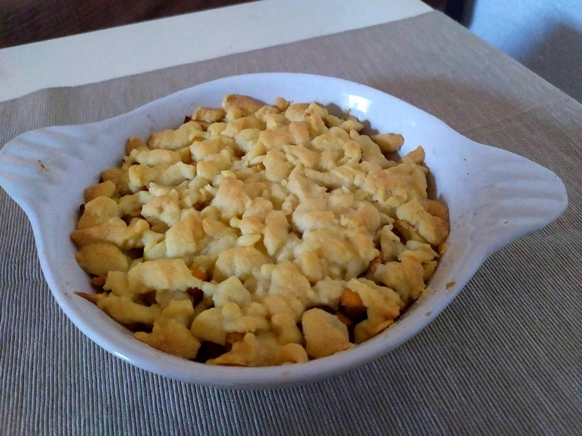 Warmer und frischer Apple Crumble Warmer Apple Crumble