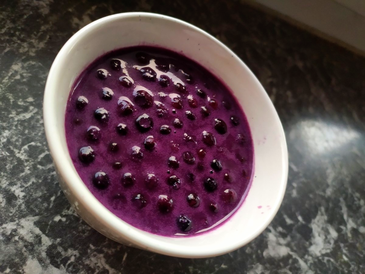 Heidelbeeren in Kokosmilch Heidelbeerdesserts