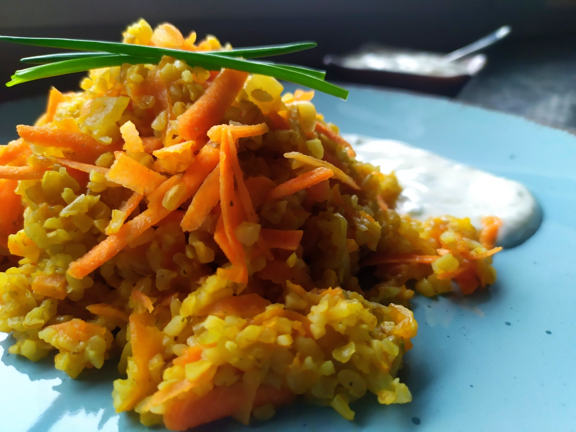 Bulgur mit leckerer Karottennote und Knoblauch