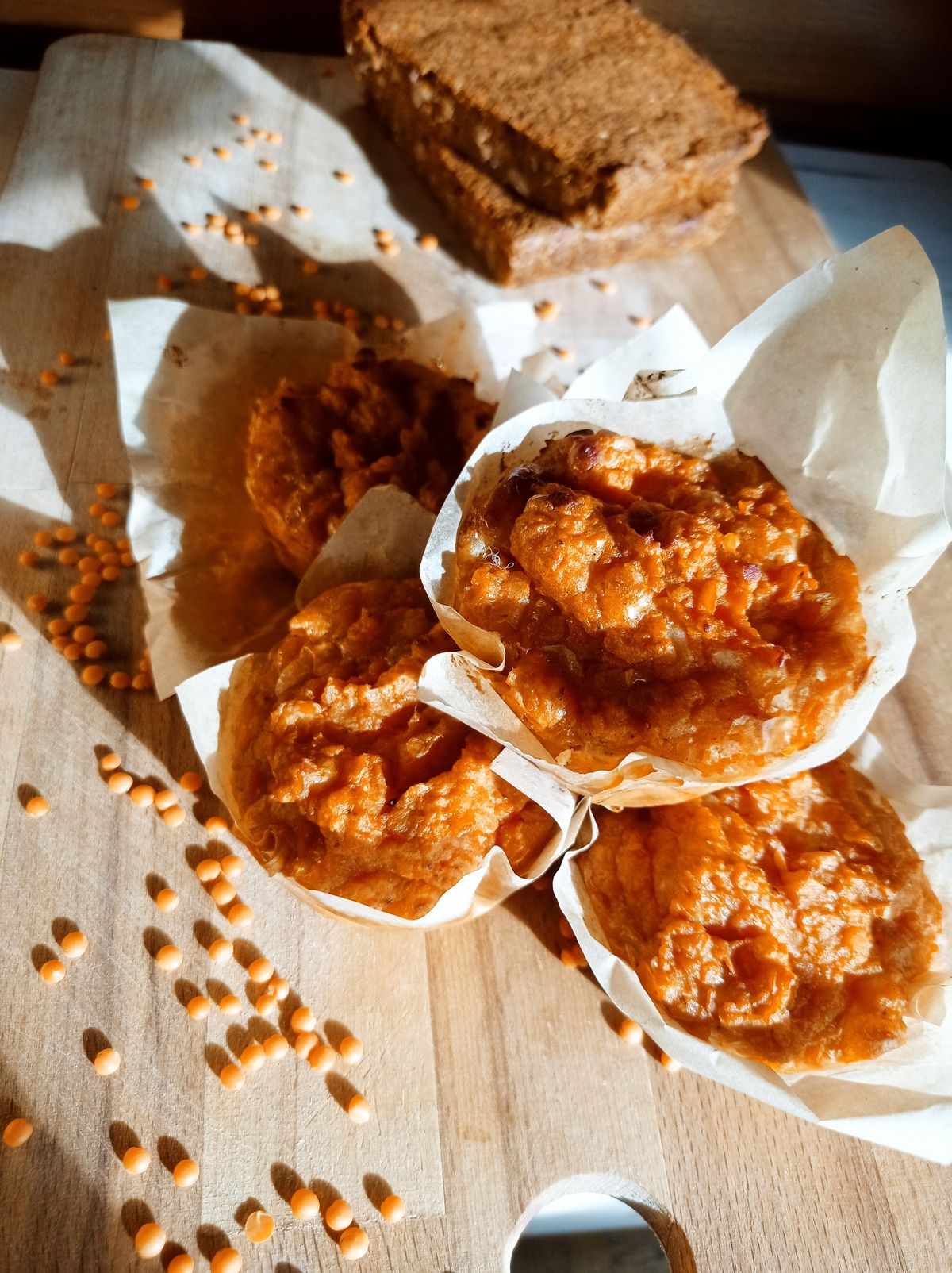Herzhafte Muffins mit Linsen und Spßkartoffel