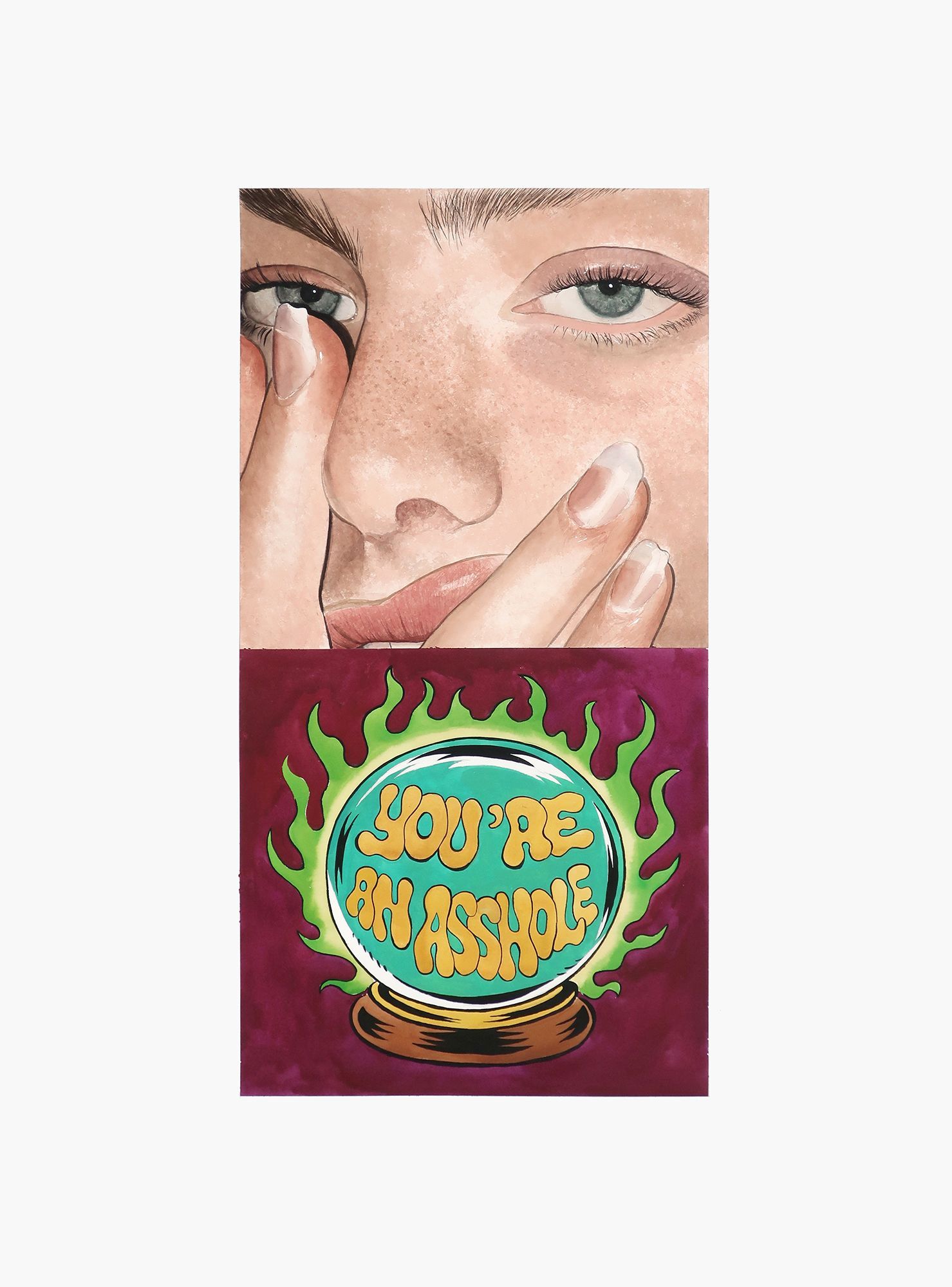 Léo Dorfner - En soufflant vers l'azur et les aéroplanes - 65 x 50 Léo Dorfner