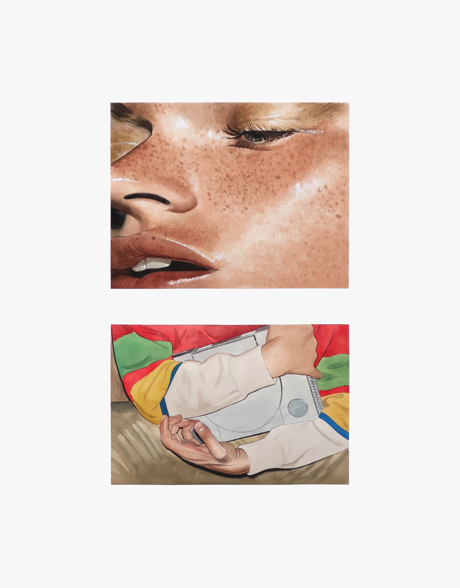 Léo Dorfner All I Want Watercolor on paper 140 x 110 cm (55.1 Léo Dorfner