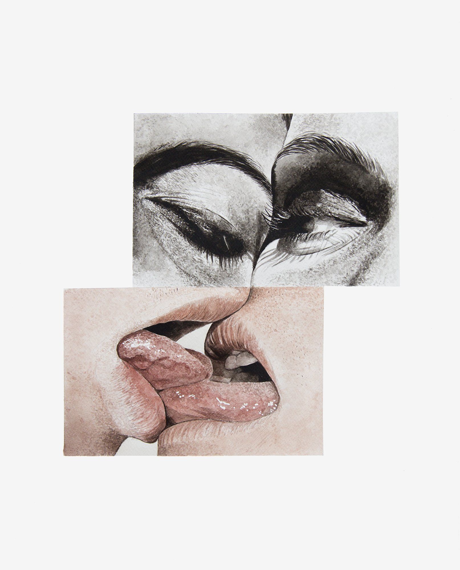 And let your light shine through - Watercolor on paper by Léo Dorfner