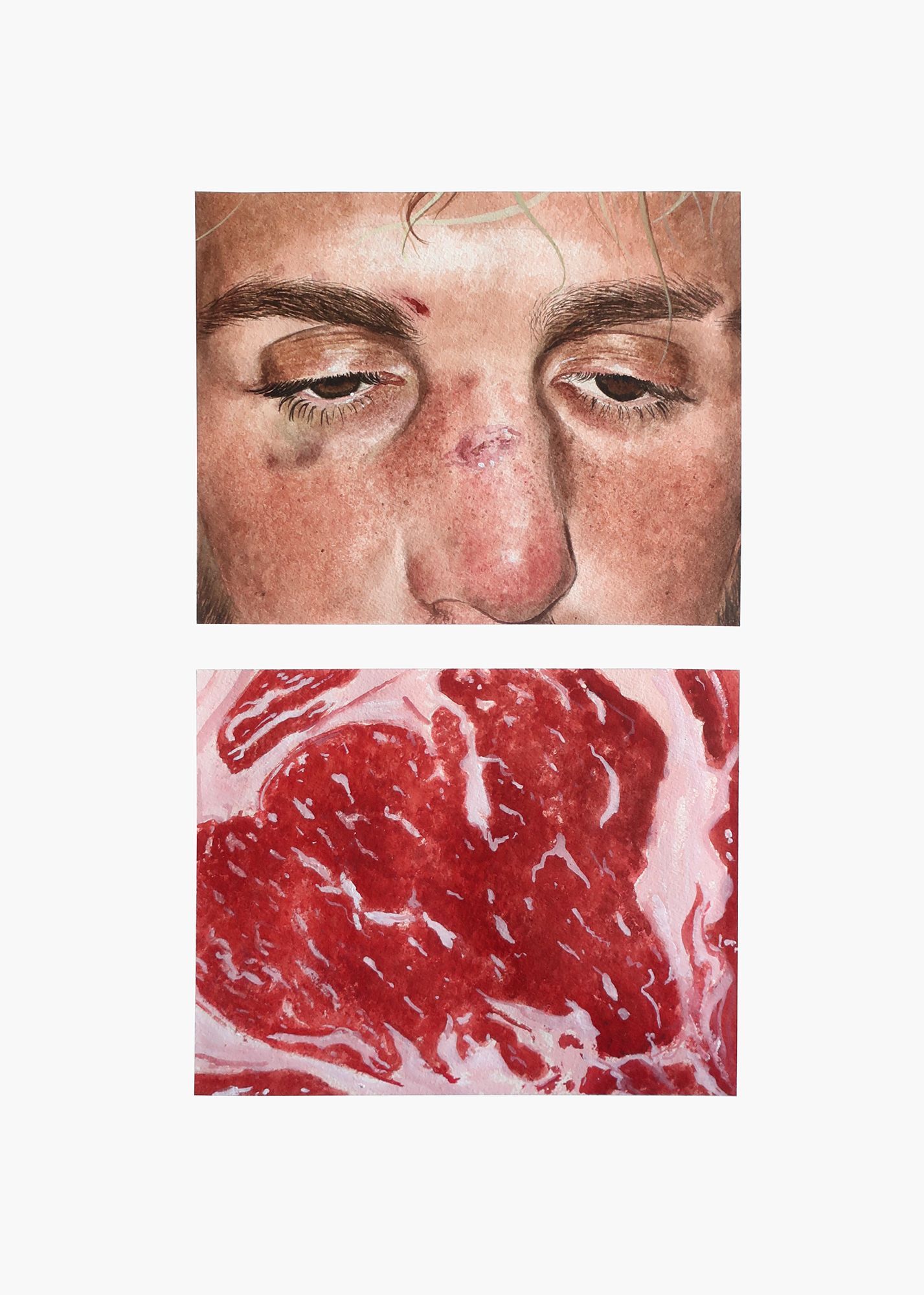 Léo Dorfner - En soufflant vers l'azur et les aéroplanes - 65 x 50  Léo Dorfner