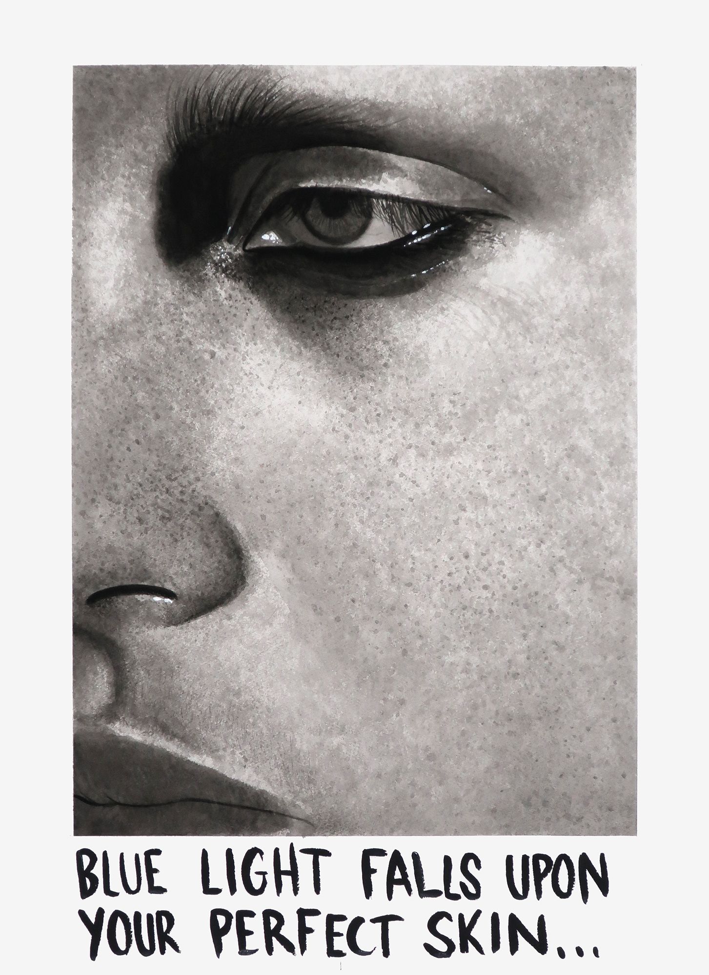 Léo Dorfner All I Want Watercolor on paper 140 x 110 cm (55.1 Come on Home - Watercolor on paper by Léo Dorfner