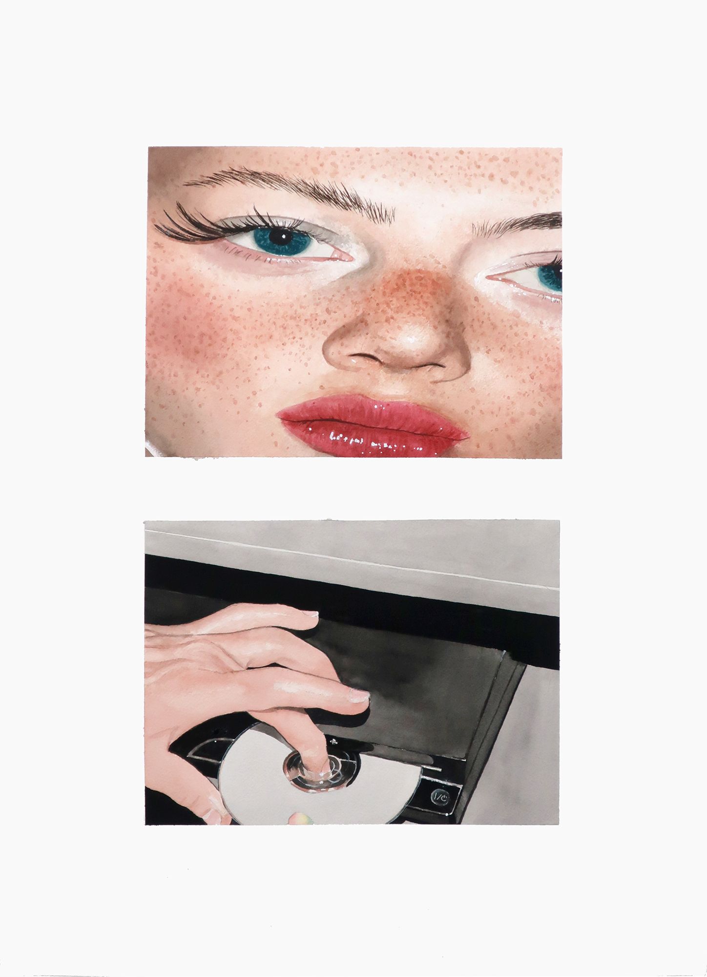 Léo Dorfner - En soufflant vers l'azur et les aéroplanes - 65 x 50 Léo Dorfner