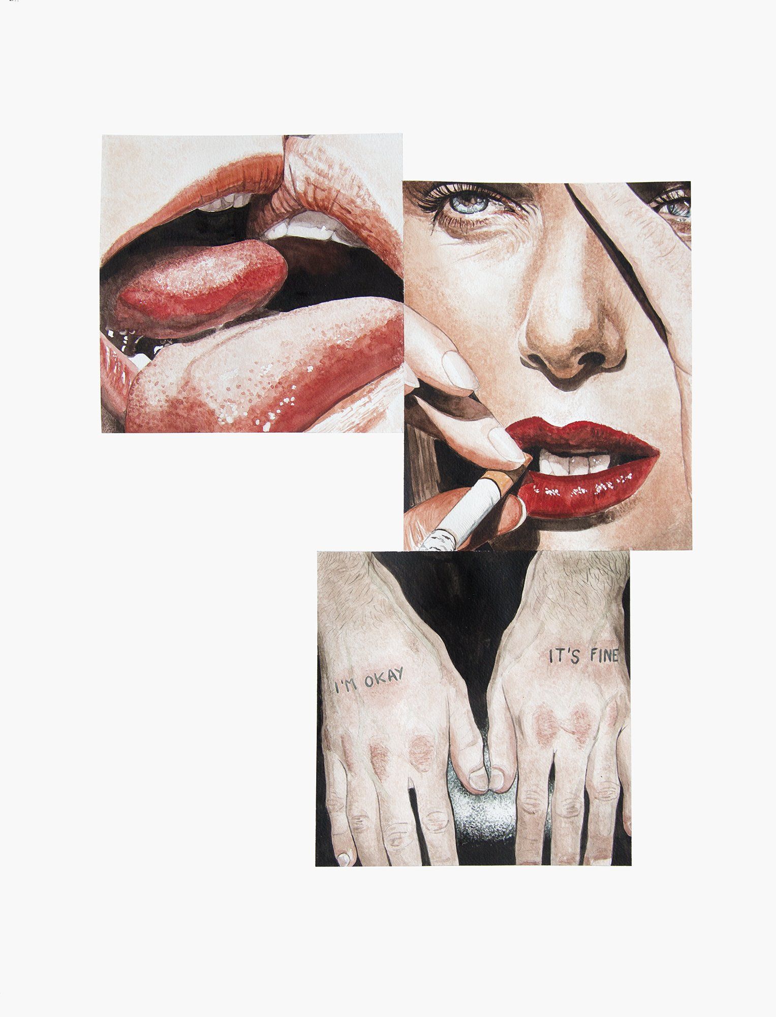 Léo Dorfner - En soufflant vers l'azur et les aéroplanes - 65 x 50 cm Léo Dorfner - En soufflant vers l'azur et les aéroplanes - 65 x 50