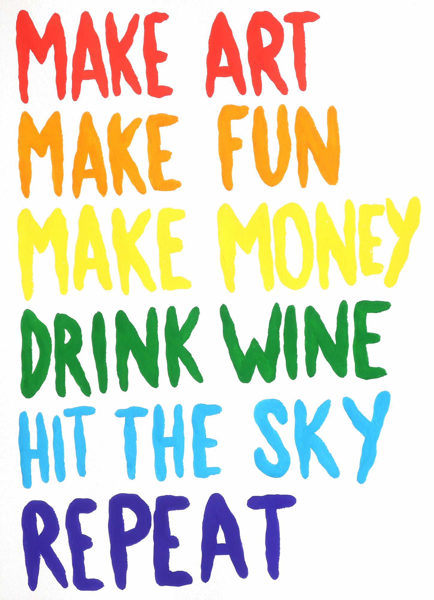 Léo Dorfner - En soufflant vers l'azur et les aéroplanes - 65 x 50  Léo Dorfner