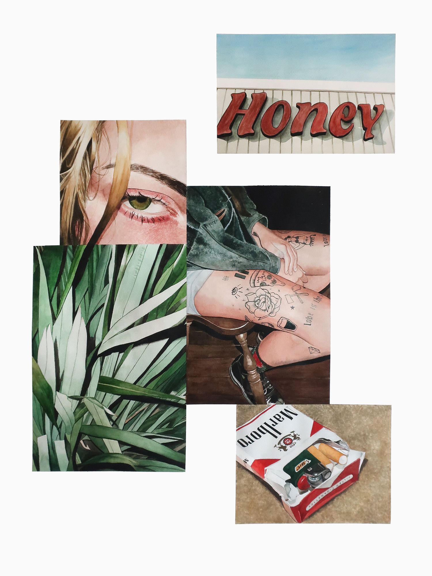 Léo Dorfner - En soufflant vers l'azur et les aéroplanes - 65 x 50  Léo Dorfner