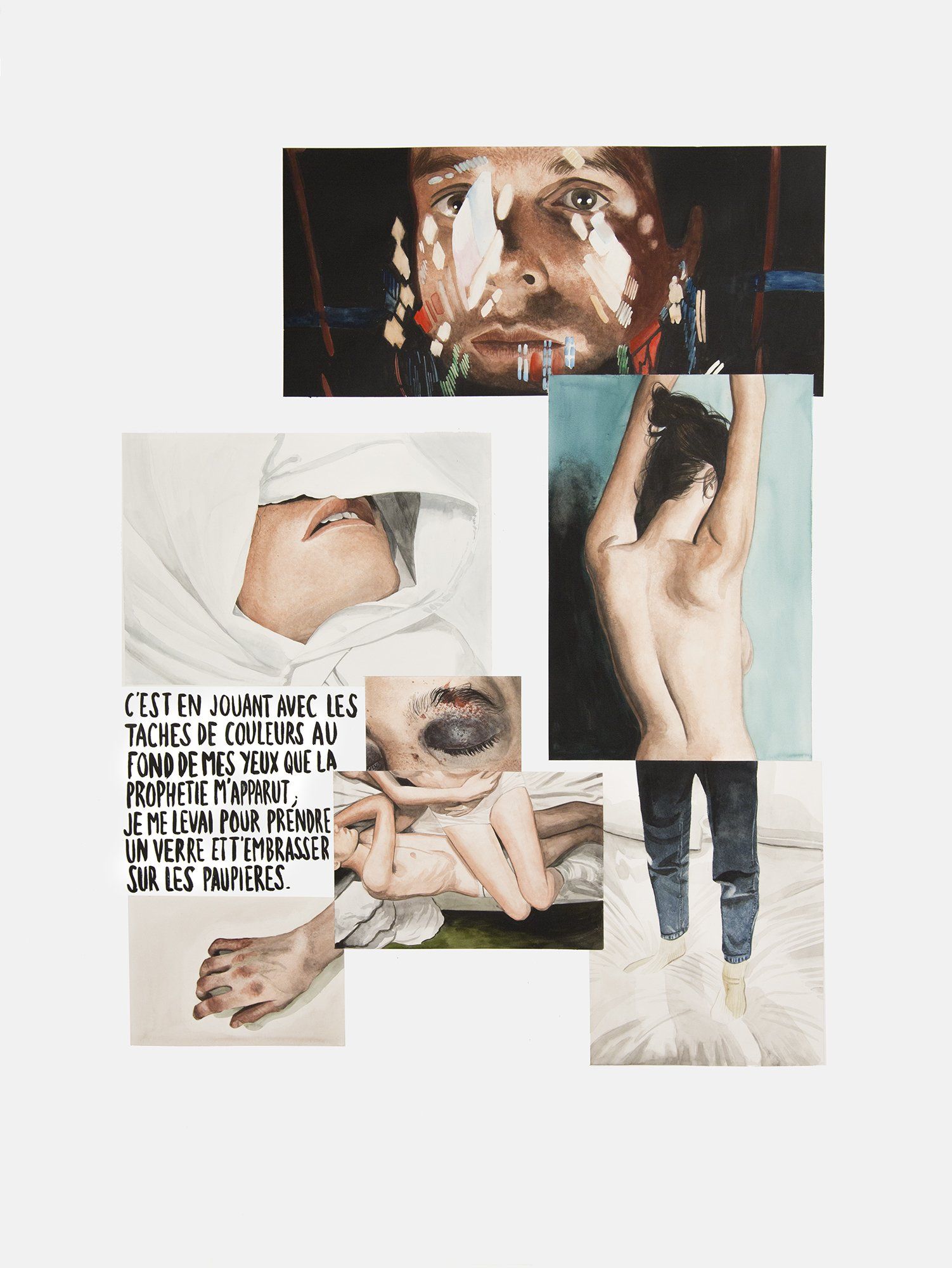 Prophecie - Watercolor on paper by Léo Dorfner