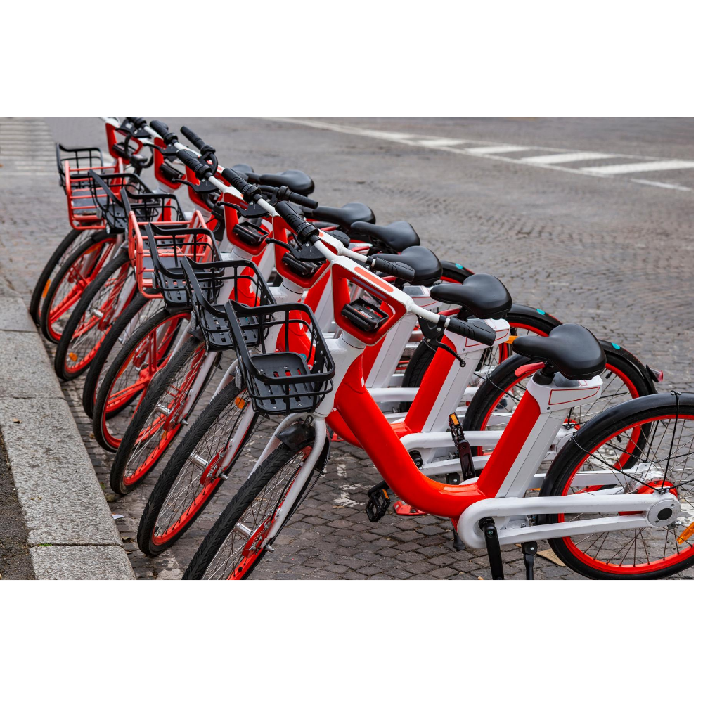 parcheggio bike sharing rispetto dell'ambiente ecologia e salute biciclette elettriche bike sharing ecologiche rispettose dell'ambiente