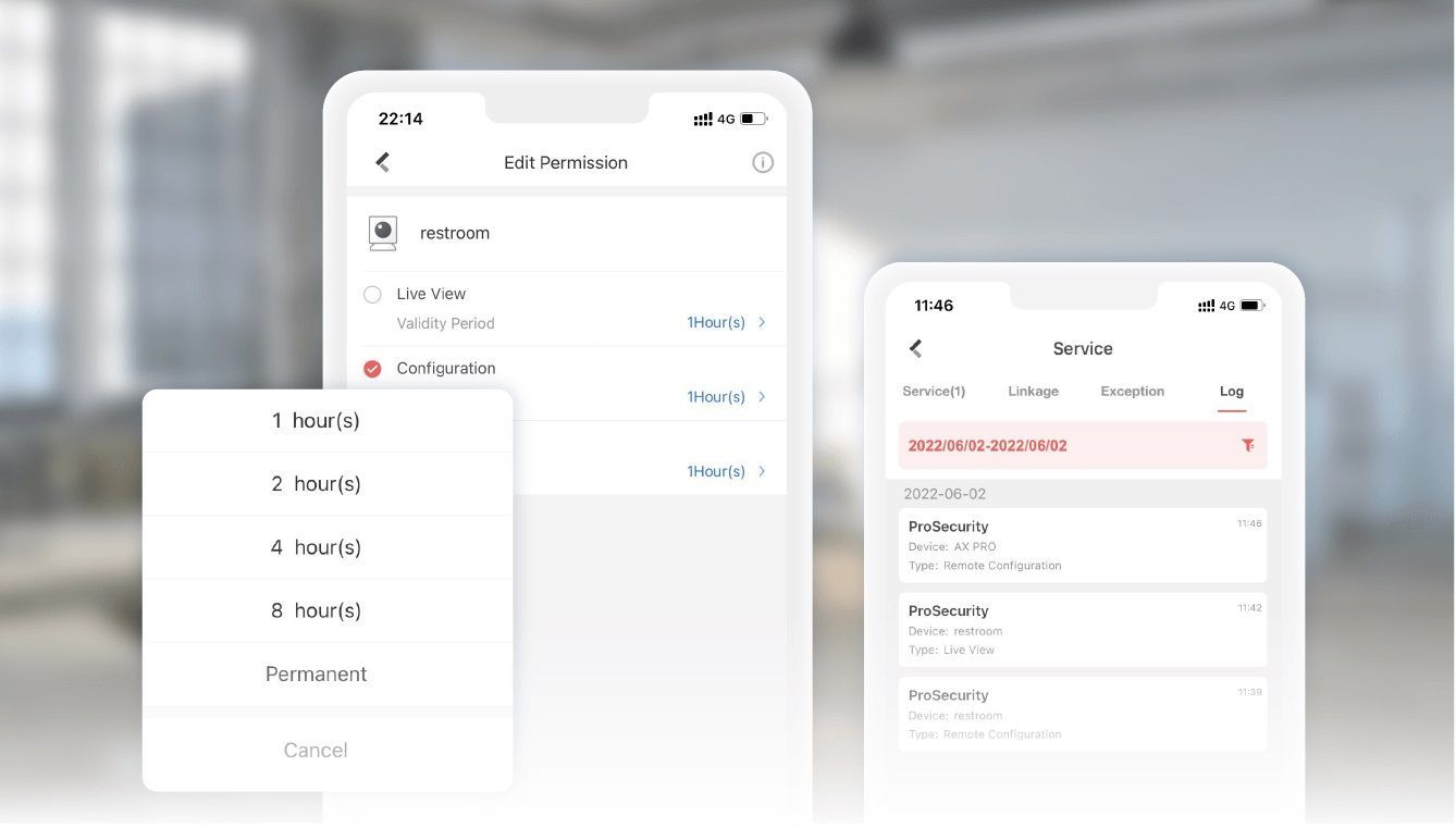 3 phone with flexibility Hikconnect app