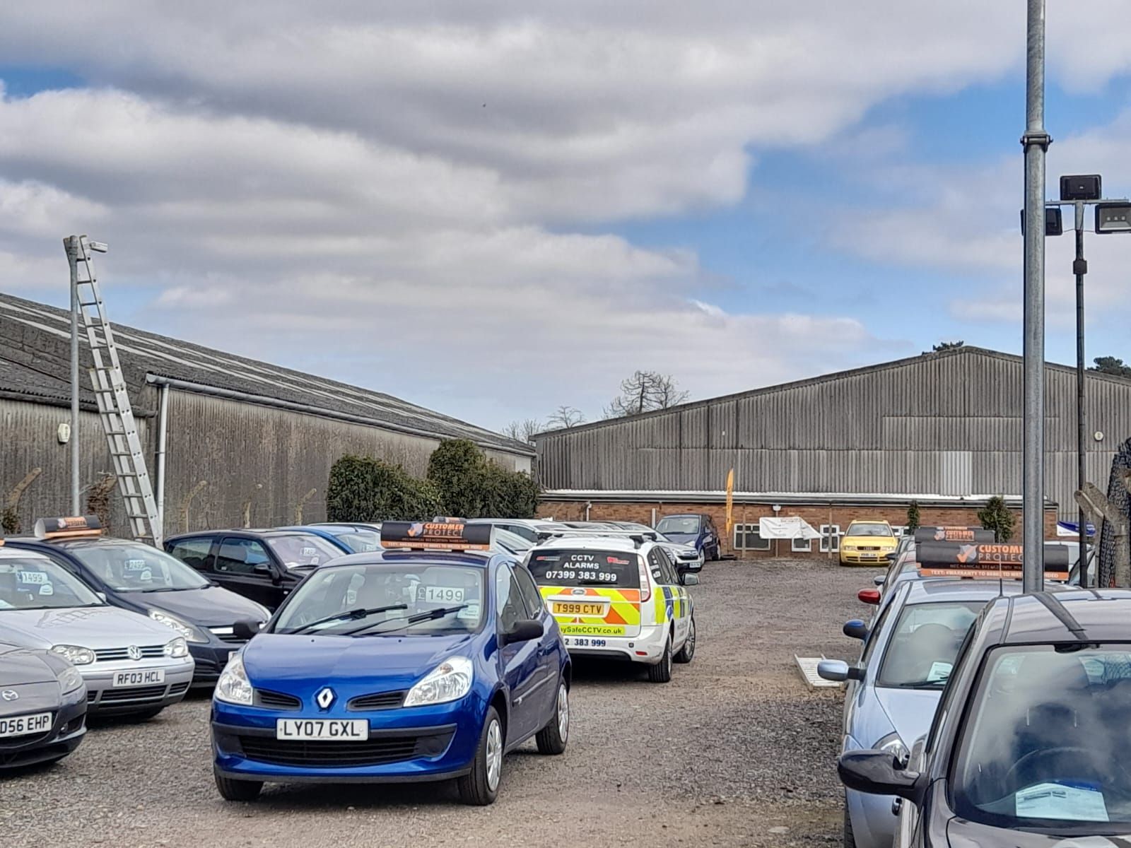 StaySafe-CCTV vehicle at a car park during CCTV installation