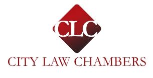 City law chambers text in red with clc logo