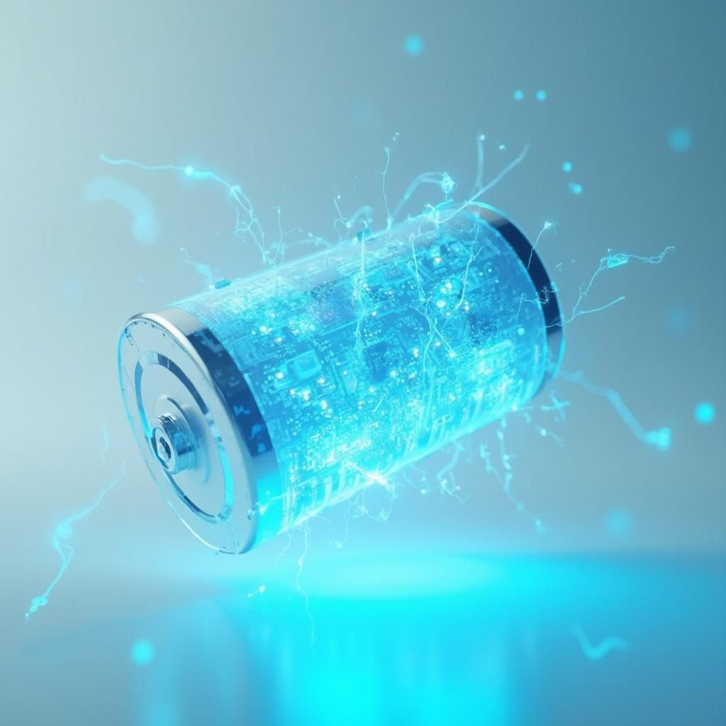 Battery showing power flares