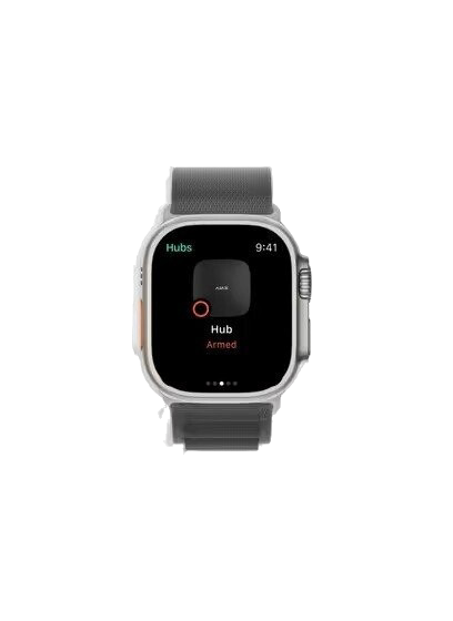 Smart watch with Ajax hub
