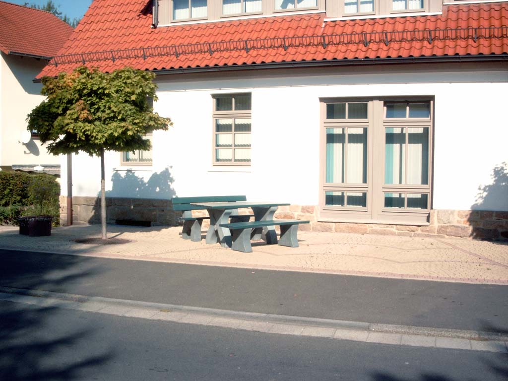 Bank mit Recycling