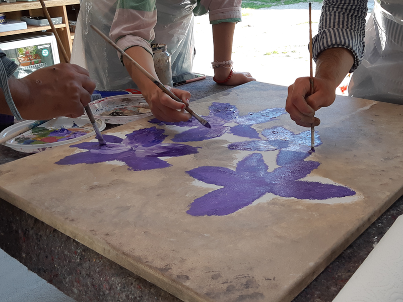 Betriebs Weihnachtsfeier Bilder malen