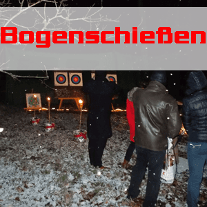Outdoor Weihnachtsfeier mit Bogenschießen