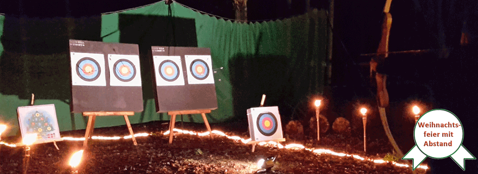 Outdoor Bogenschießen Weihnachtsfeier Firmen