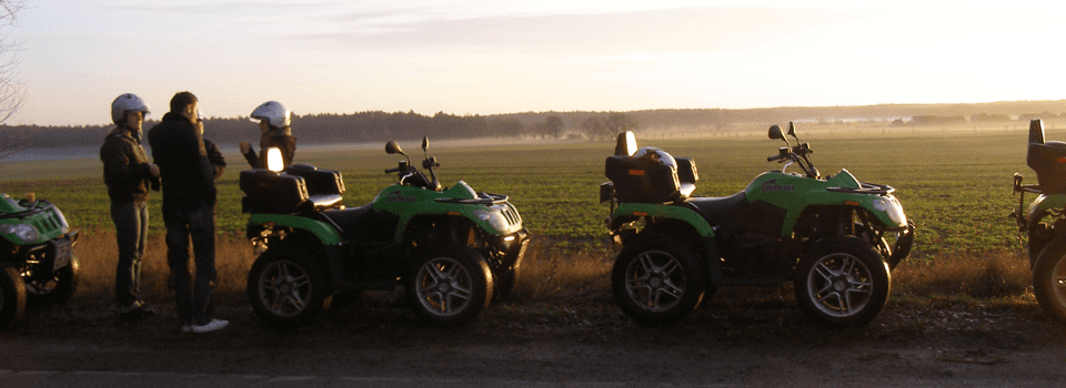 Firmenweihnachtsfeier Quad fahren und Gänsebraten