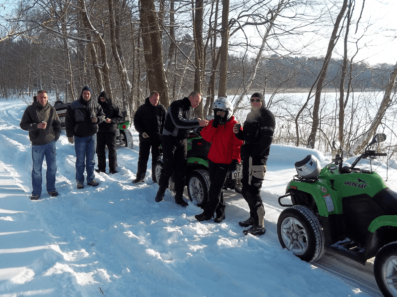 Weihnachtsfeier Teamausflug Quad Tour Gänsebraten