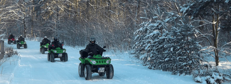 Firmenweihnachtsfeier Quad Tour und Winter BBQ
