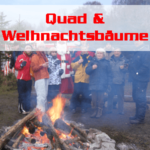Weihnachtsfeier mit Quad Tour und Weihnachtsbäumen
