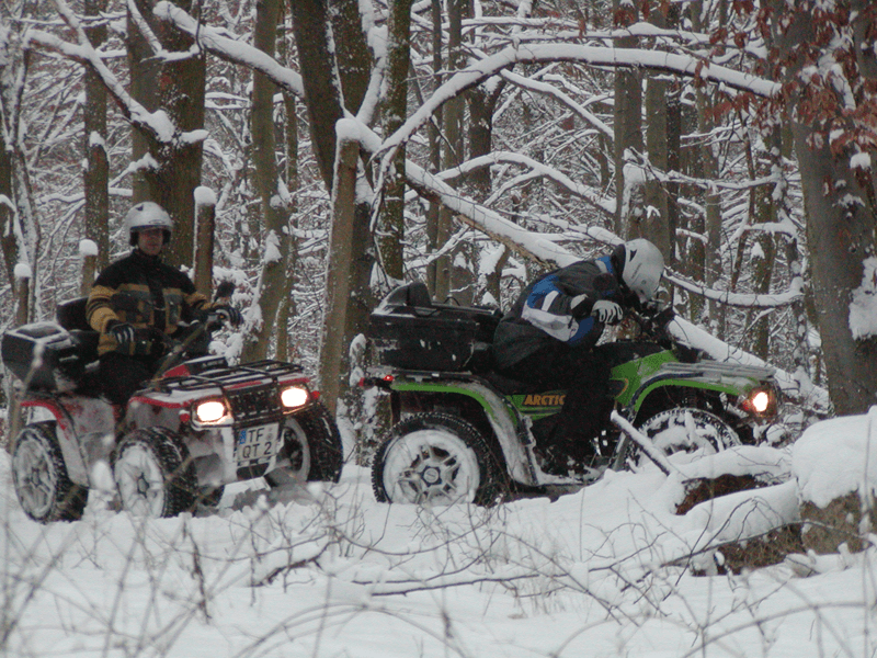 Winter Quad Tour und Bogenschießen Weihnachtsfeier Outdoor