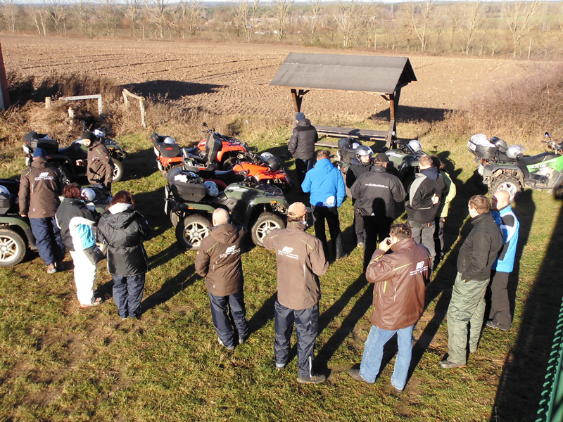 Quad Tour und Lagerfeuer Weihnachtsfeier Berliner Umland