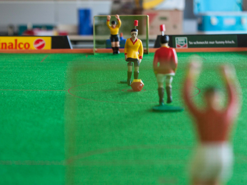 Betriebsweihnachtsfeier Tipp Kick Turnier