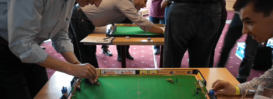 Firmenweihnachtsfeier Indoor Table Soccer Turnier