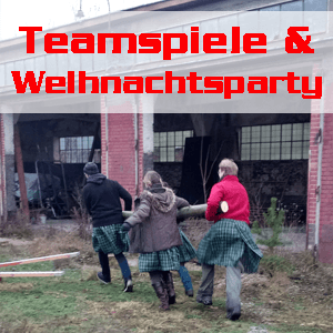 Programm & Location Teamspiele und Weihnachtsparty