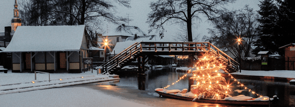 Weihnachtsfeier Winterpaddeln Spreewald