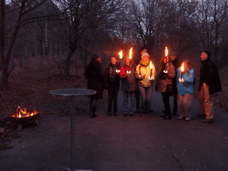 Winderwanderung Weihnachtsfeier Team