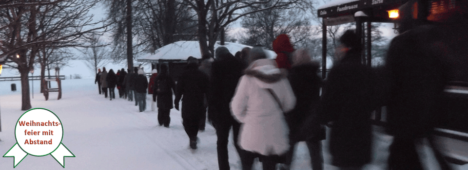 Weihnachtsfeier Firma Outdoor Winterwanderung