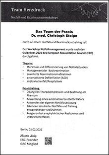 Notfall-und Reanimationstraining Notfall-und Reanimationstraining