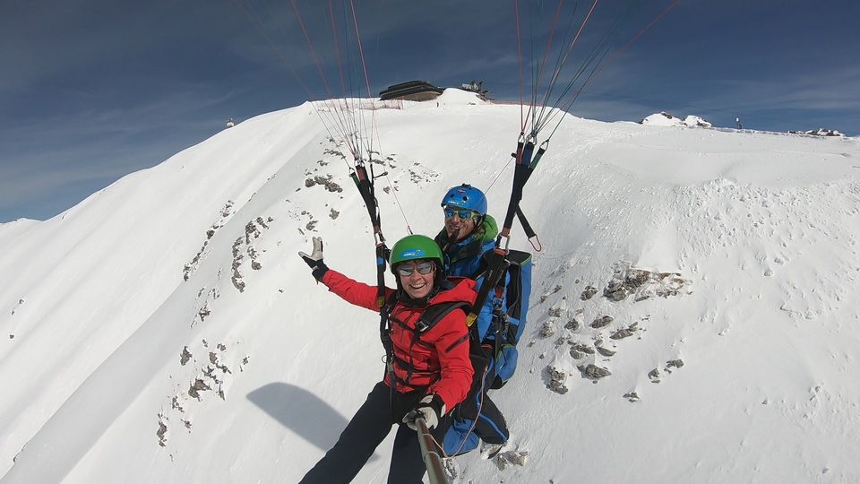 Start Gleitschirm Tandemflug mit Himmelsritt