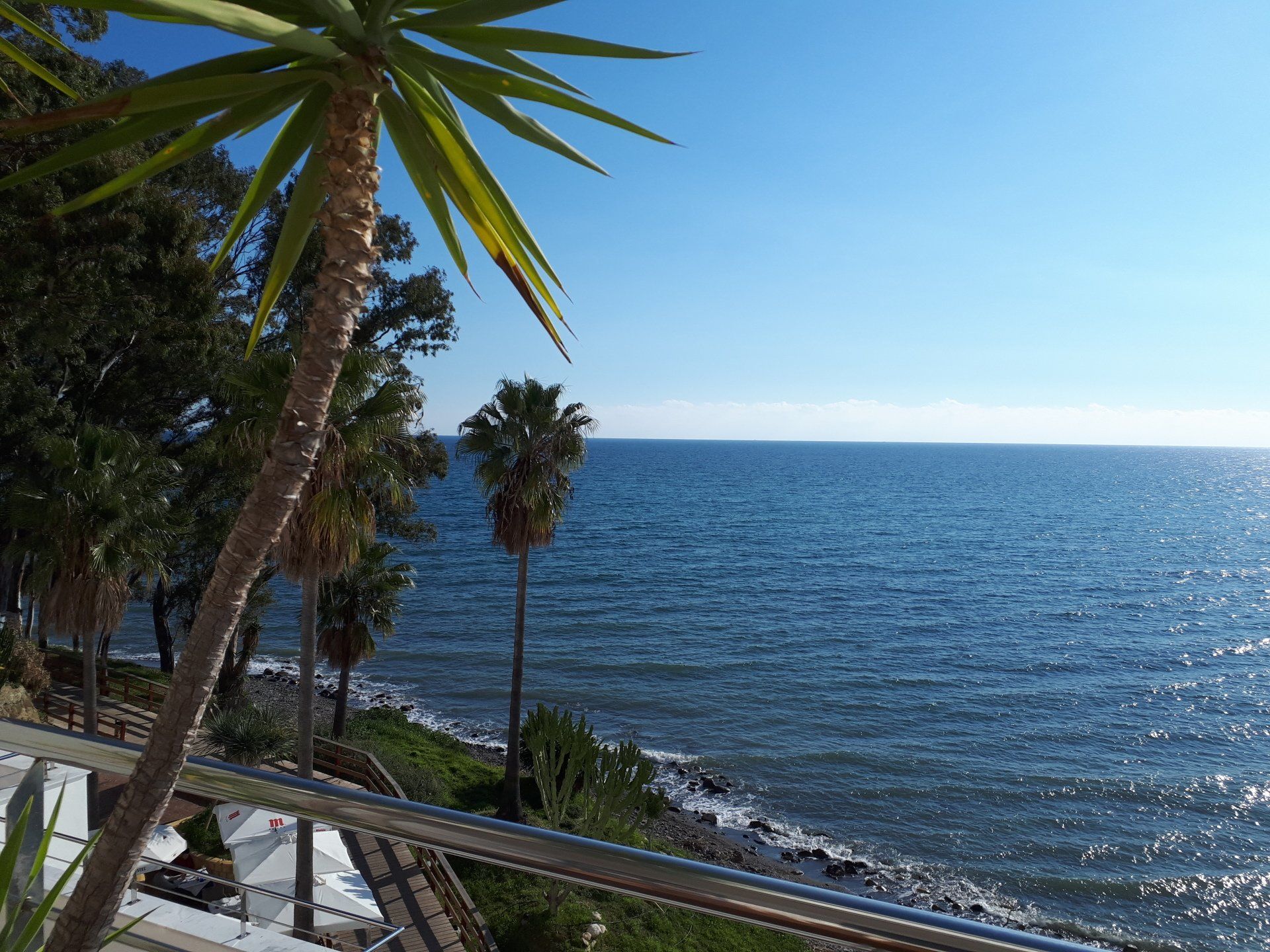 Estepona coastal walk sea view