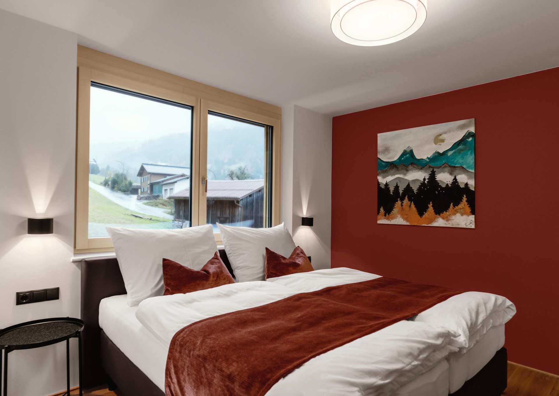 Schlafzimmer, Boxspringbett, Red