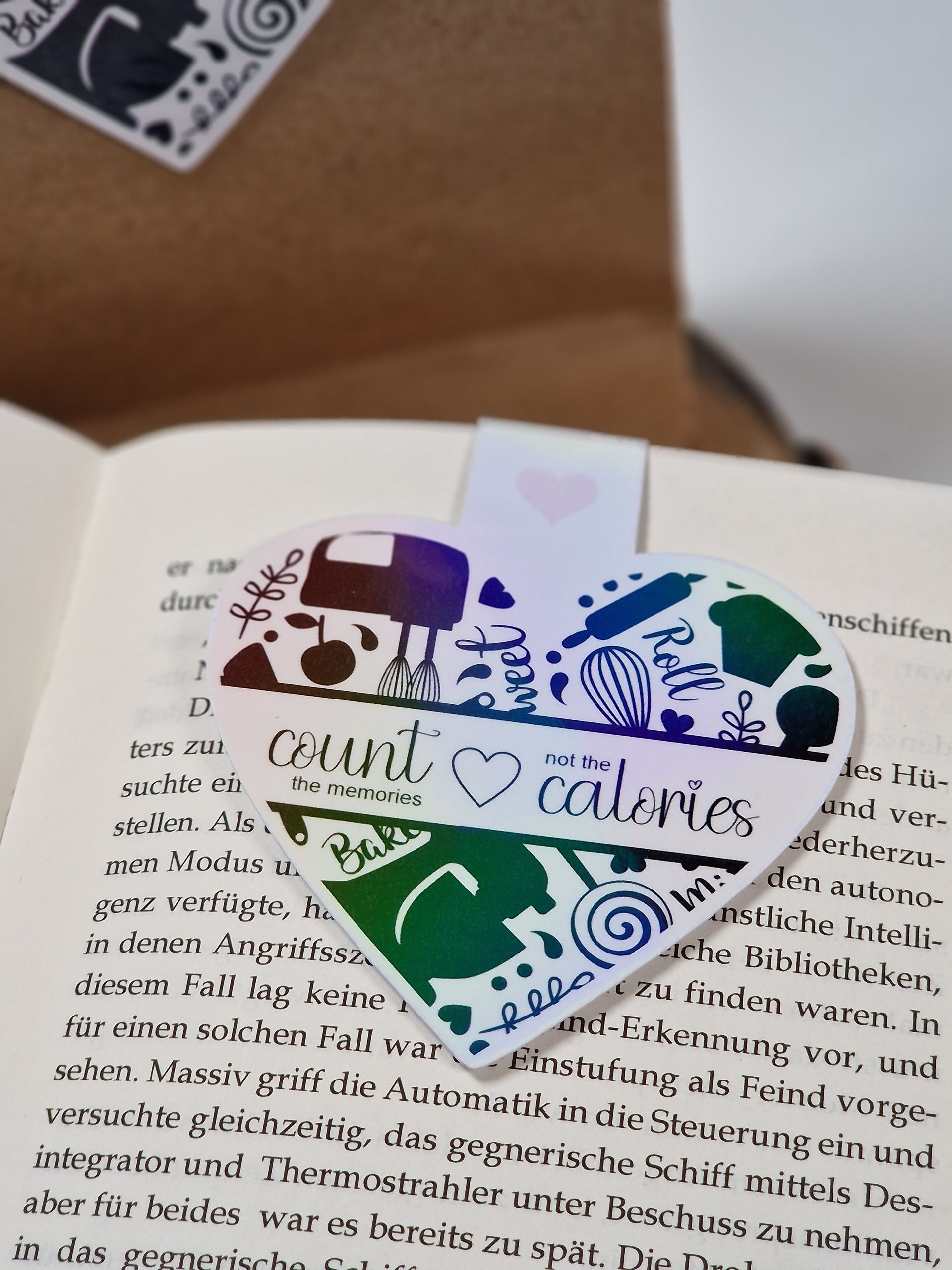 Magnetisches Lesezeichen Herz/Backen