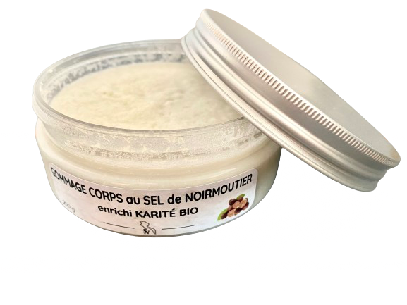 Sel de noirmoutier en gommage corps