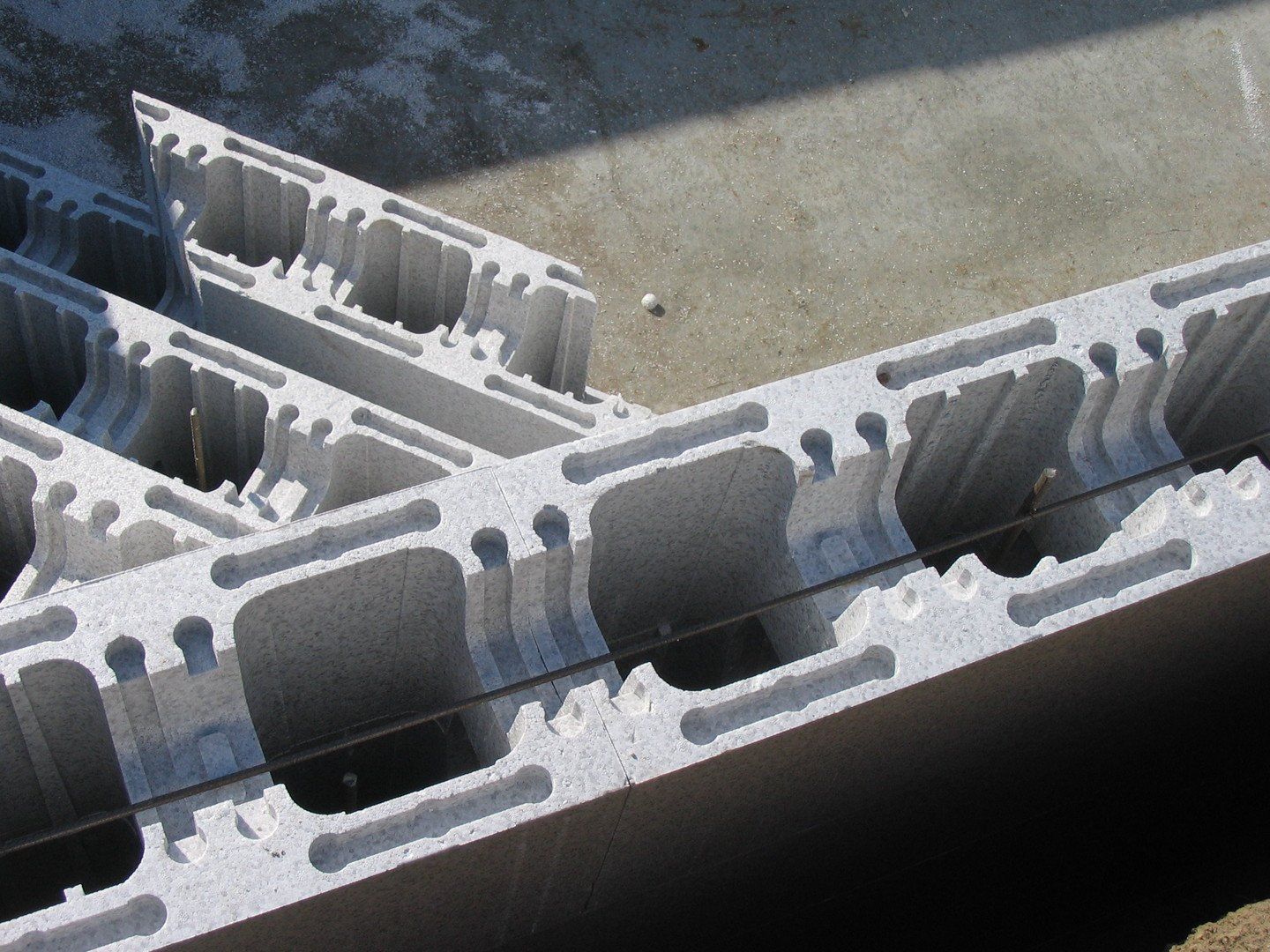 piscine en construction