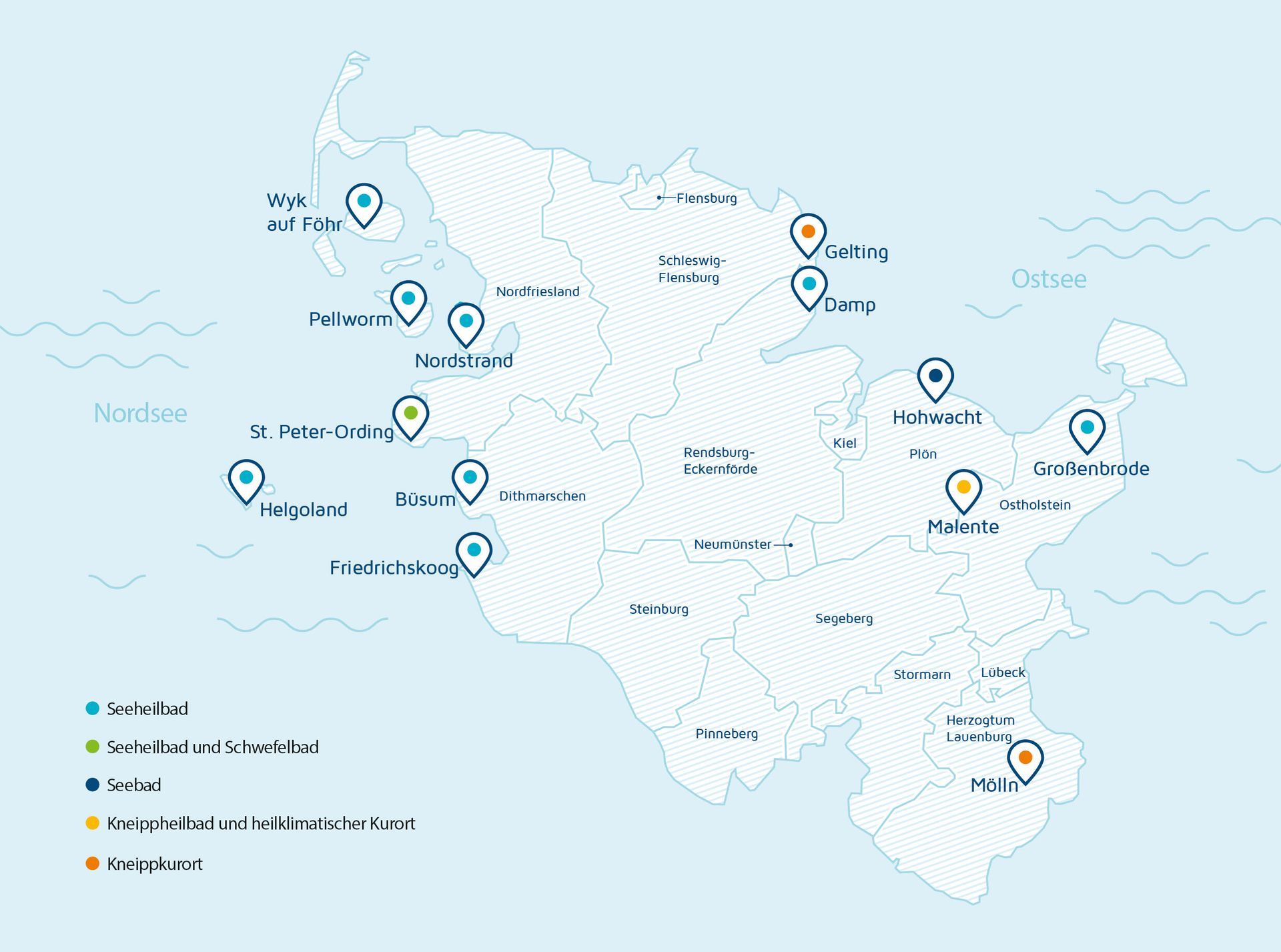 Übersichtskarte Mitgliedsorte