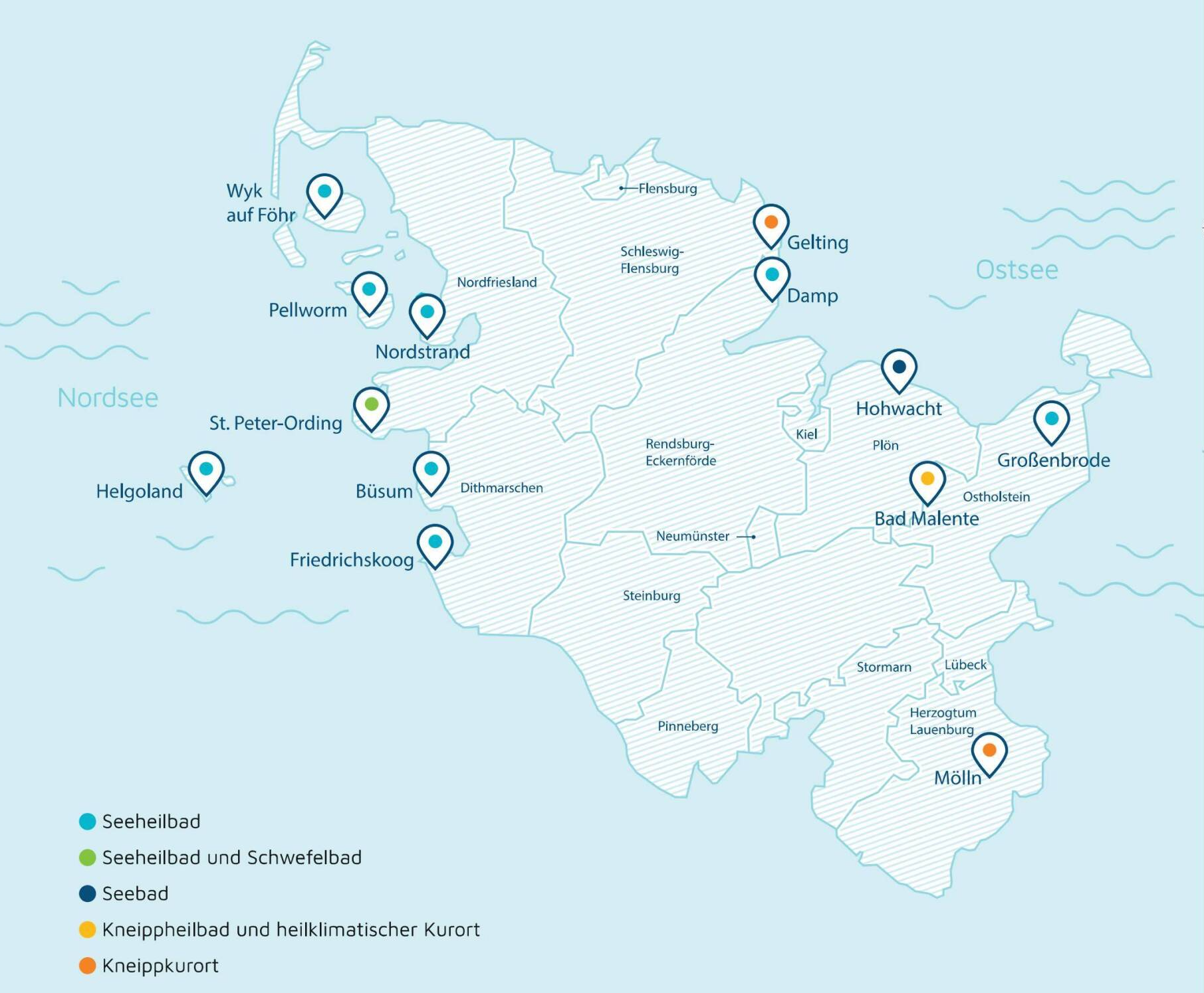 Übersichtskarte Mitgliedsorte