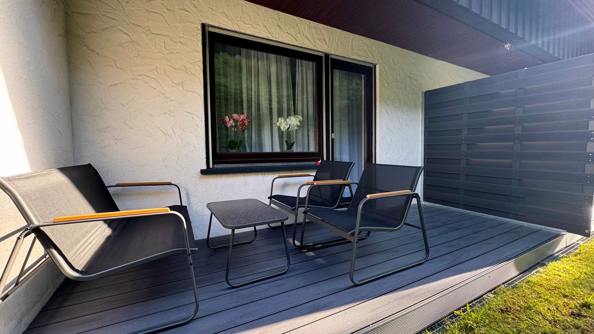 Terrasse Gästezimmer 7 im Haus-Schanzenblick in Schonach